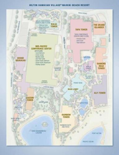 Hilton Hawaiian Village Hotel Map — Meeting Location